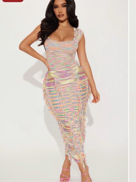Fashion Nova Dresses & Skirts - Colorful Distressed Dress